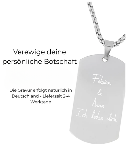 Dog Tag Kette mit Gravur