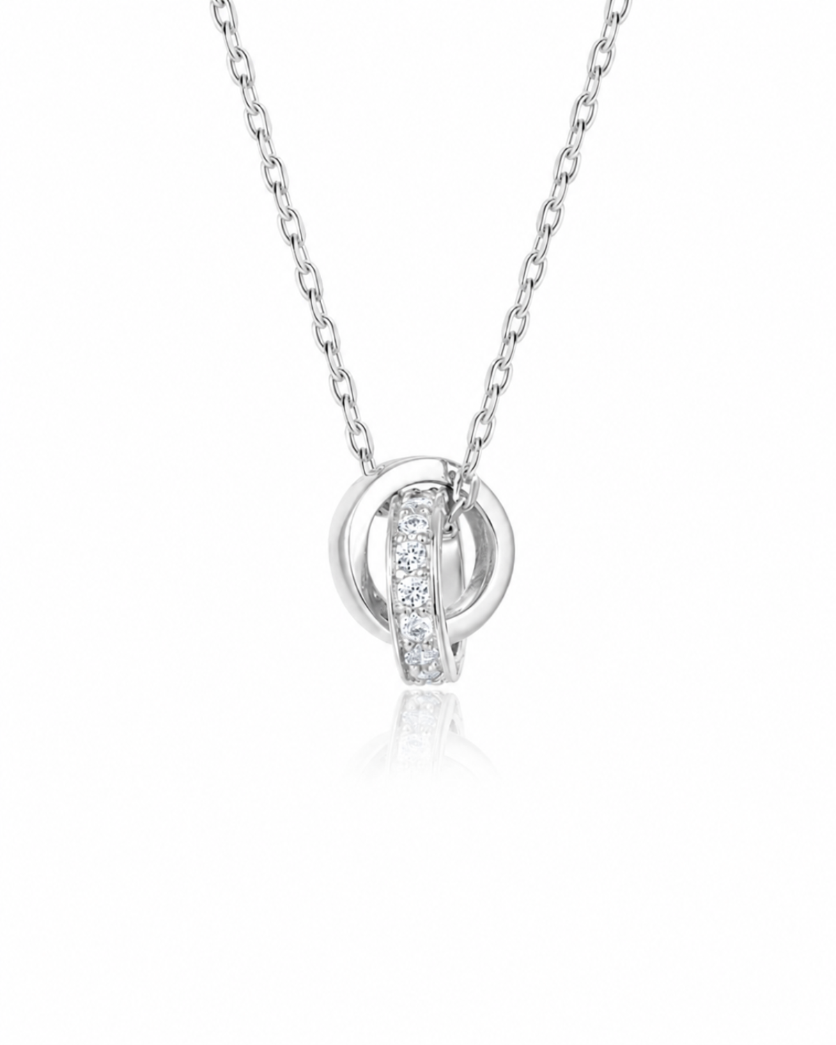 Doppelring-Set Poda Silber