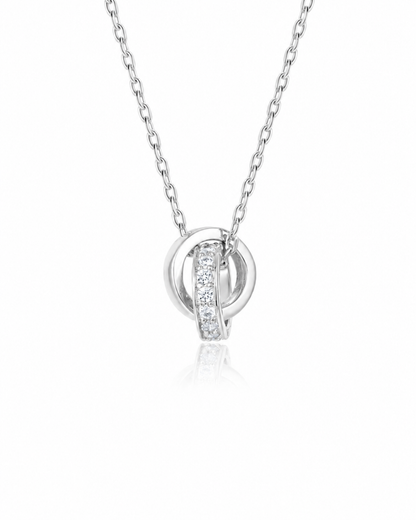 Doppelring-Set Poda Silber