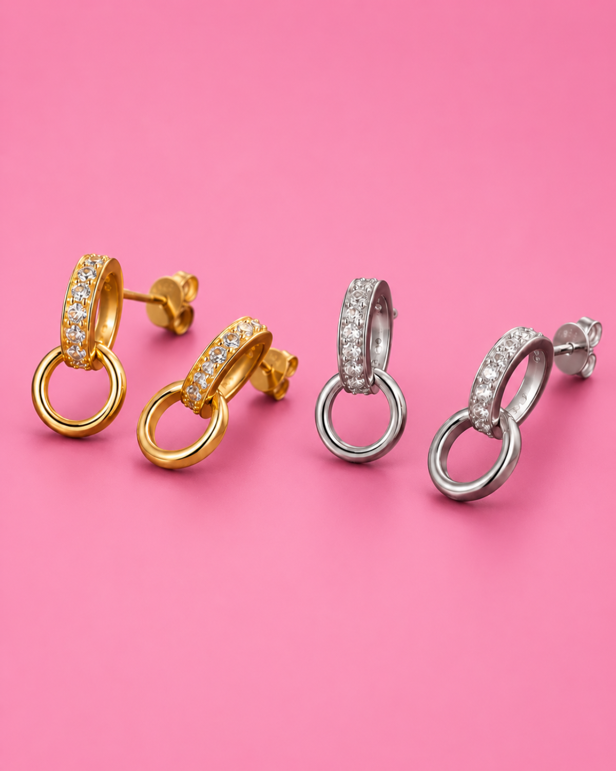 Doppelring-Set Poda Gold