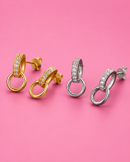 Doppelring-Set Poda Gold