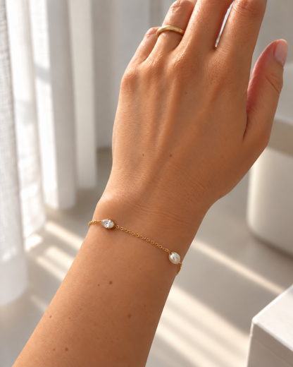 Zirkonia-Perlenarmband Yapen